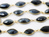Pyrite Marquise Faceted Bezel Chain, (BC-PYR-190)
